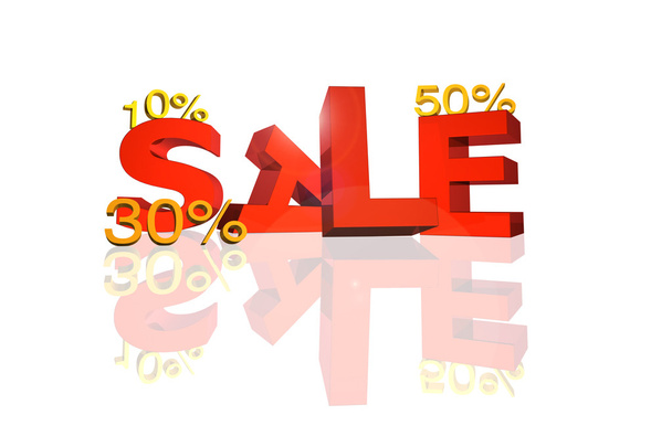 Red sale and percentage sign - Fotografie, Obrázek