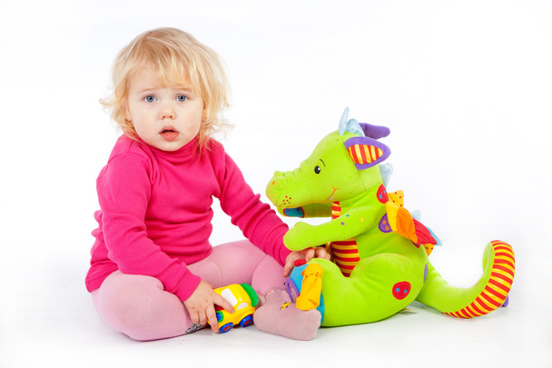 Child with toys - Zdjęcie, obraz