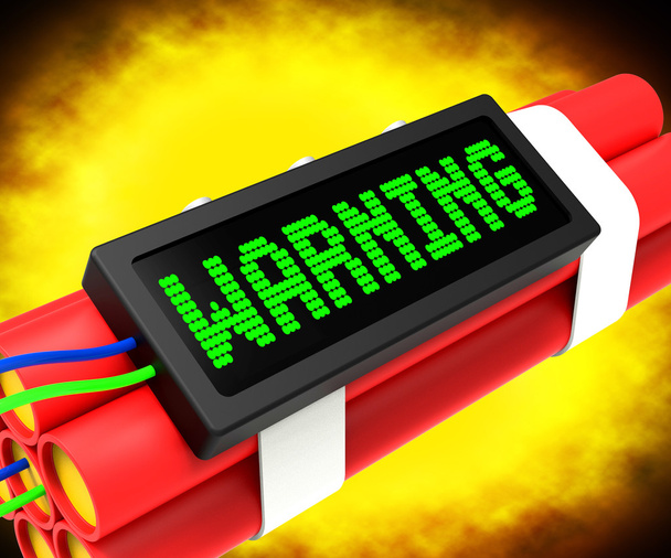 Aviso Dynamite sinal significa cautela ou perigo
 - Foto, Imagem