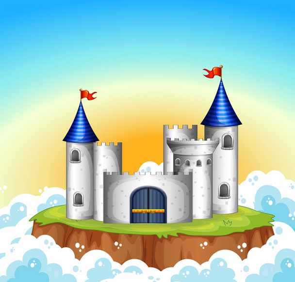 Ένα κάστρο στον ουρανό - Διάνυσμα, εικόνα