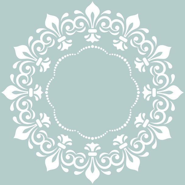 Елегантний векторний круглий орнамент у класичному стилі
 - Вектор, зображення