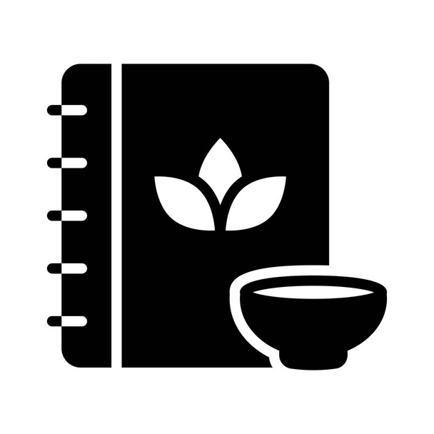 book glyph flat vector icon - Вектор,изображение