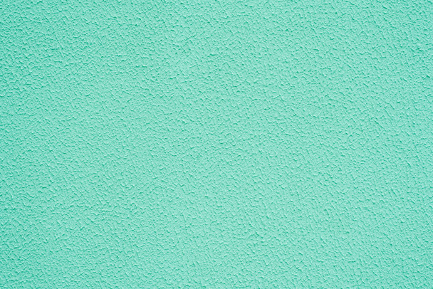 Bright light turquoise background. Abstract grunge decorative stucco wall texture. Wide rough background with copy space for text. - Photo, Image