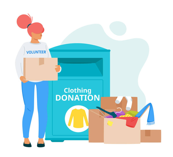 Voluntary organization, charity vector illustration - Vector, Image