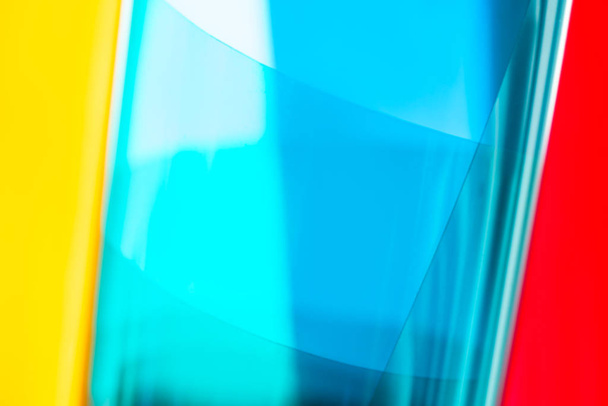 Abstract colorful gel sheets texture - Φωτογραφία, εικόνα