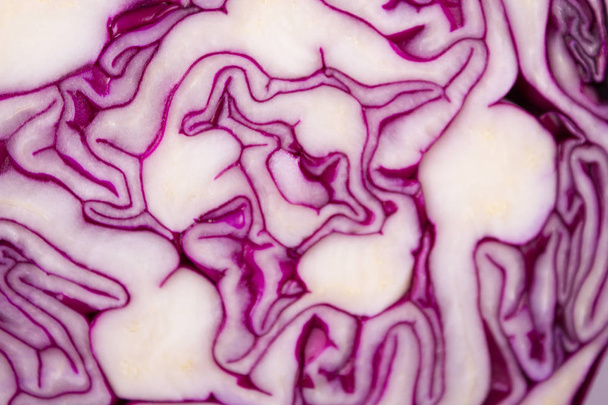 Raw Shredded Purple Cabbage - Fotoğraf, Görsel
