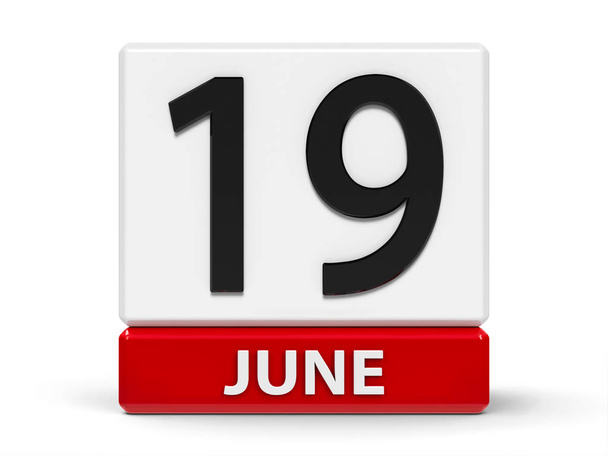 Cubes calendar 19th June - Photo, Image