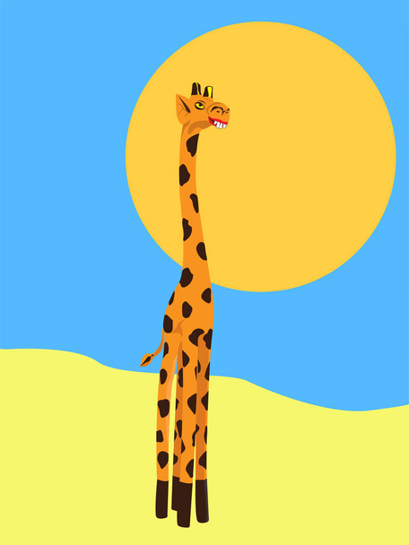 divertente giraffa, personaggio comico
 - Vettoriali, immagini