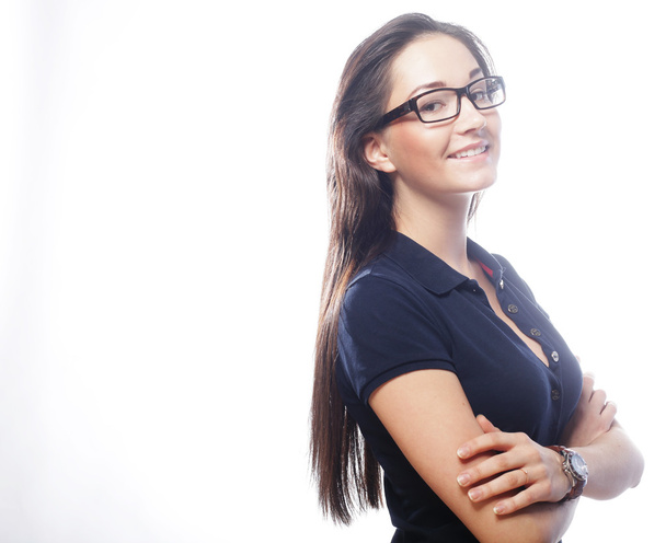 Business woman in glasses - Foto, Imagen