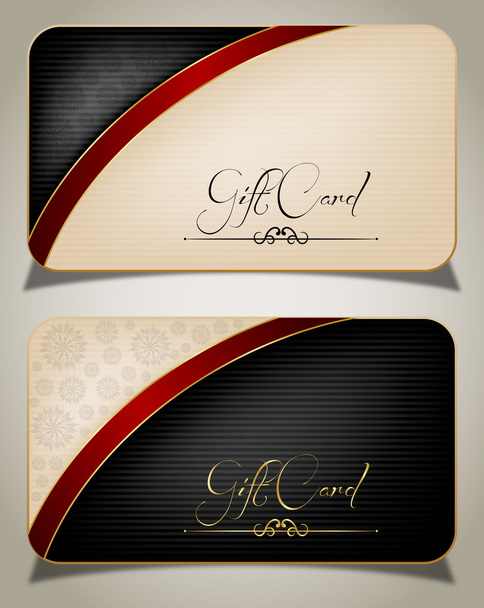 Abstract gift card - Vector, Image