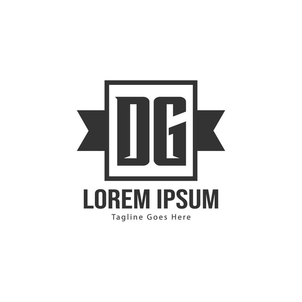 DG Letter Logo Design. Illustrazione creativa moderna delle lettere della DG Icona
 - Vettoriali, immagini