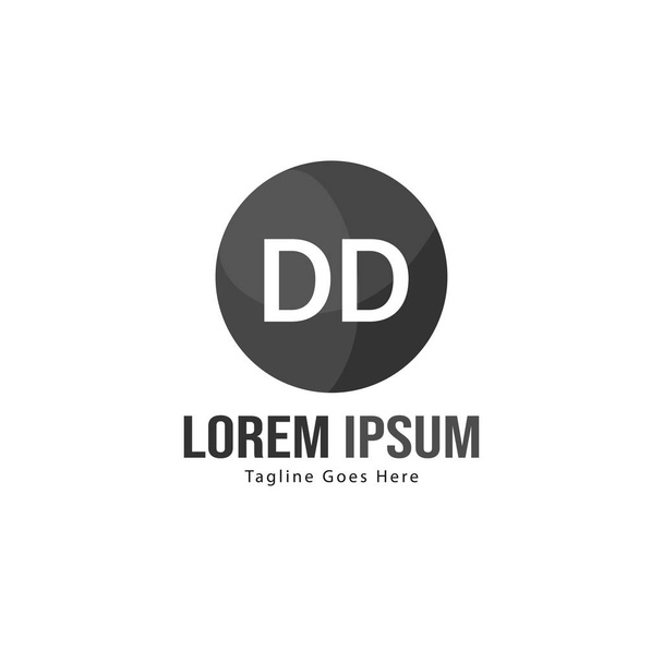 DD Letter Logo Design. Creative Modern DD Letters Icon Illustration - Vector, Image