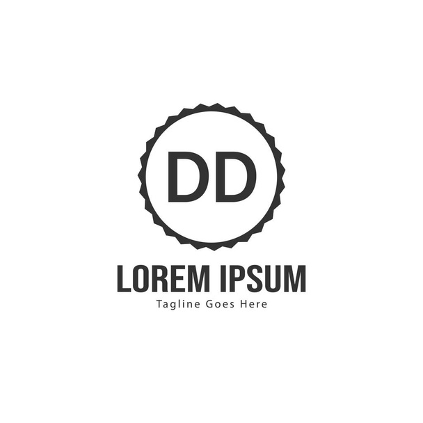 Дизайн логотипу DD Letter. Креативна сучасна ілюстрація літер DD
 - Вектор, зображення