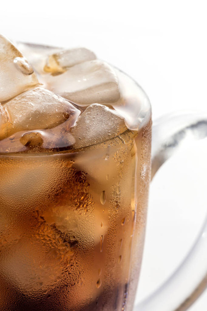 Coke and ice in a glass - Photo, Image
