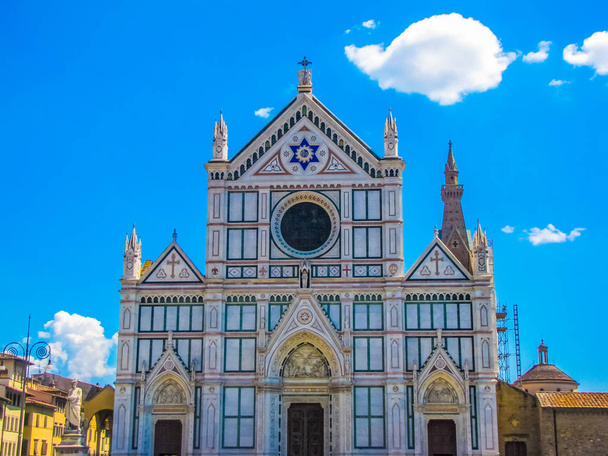 Basilica of Santa Croce (Holy Cross) in Florence, Italy  - Zdjęcie, obraz