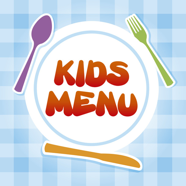 kids menu - Wektor, obraz