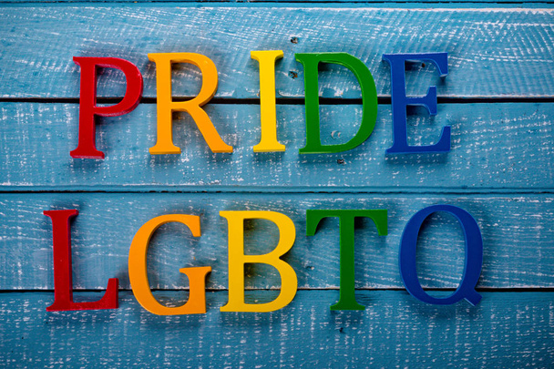 Top down photo of Gay Pride concept - Foto, imagen
