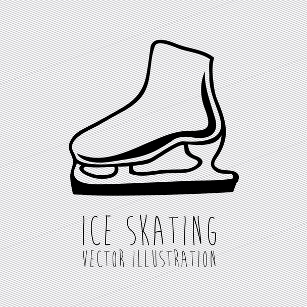 patinage sur glace, - Vecteur, image