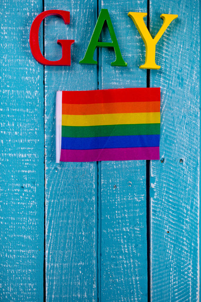 Top down photo of Gay Pride concept - Foto, imagen