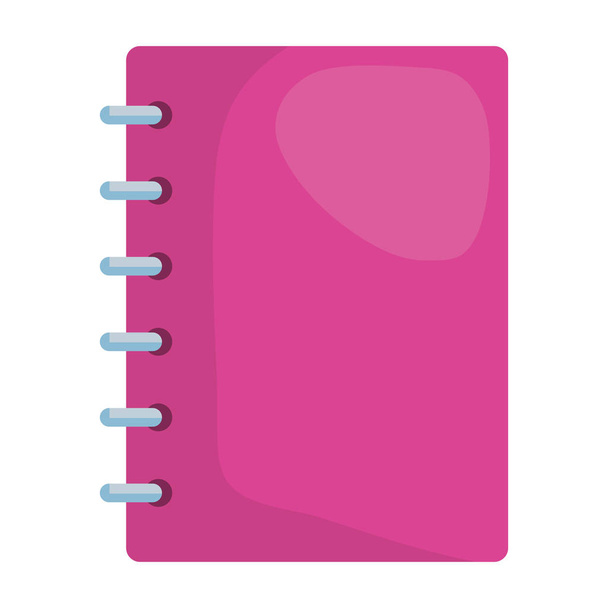 note book school supply icon - Vector, Image
