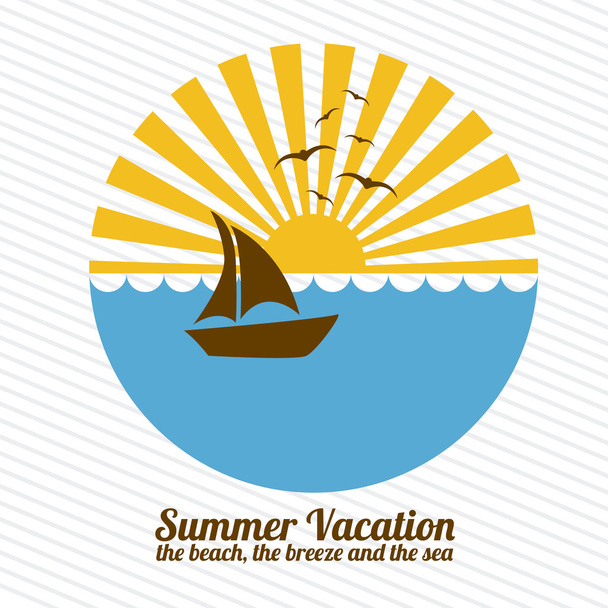 summer vacations - Vector, Image