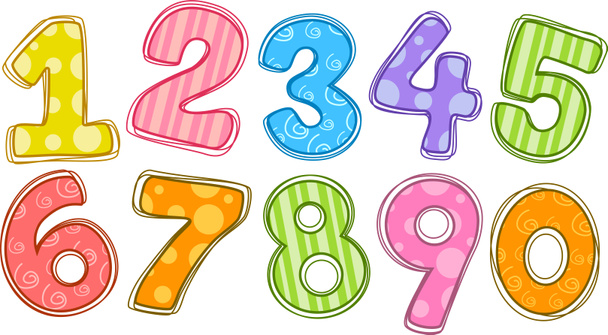 Colorful numbers - Photo, Image