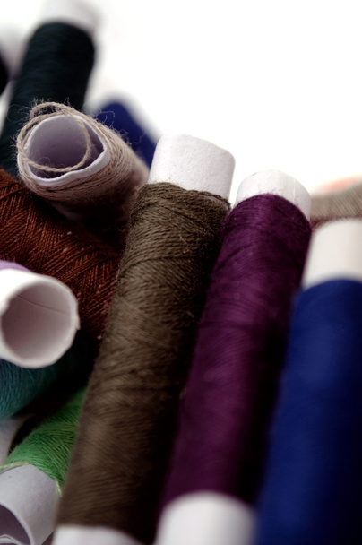 Multicolored Spools of Thread - Photo, image