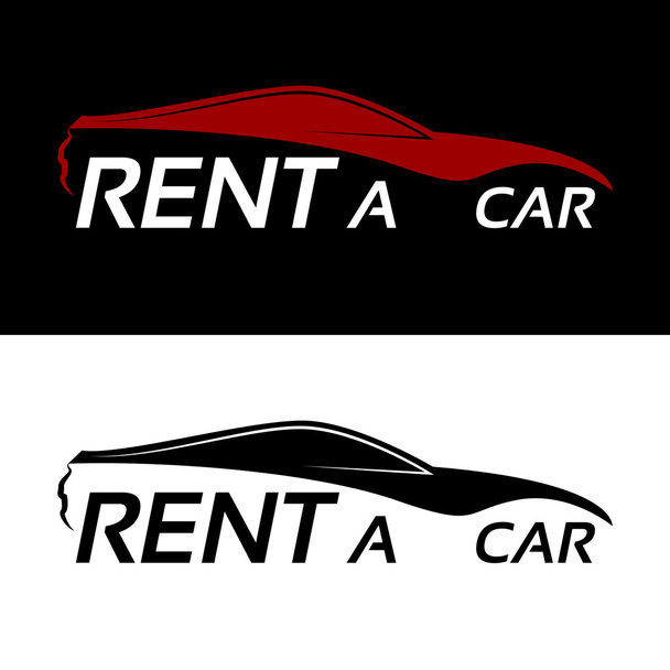 Прокат автомобилей логотип
 - Вектор,изображение