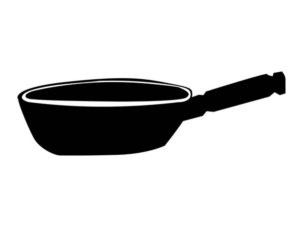 silhouette de poêle à frire
 - Vecteur, image