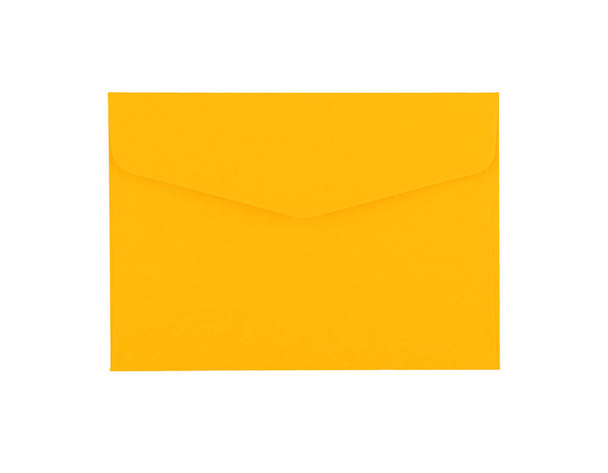 envelope de papel amarelo isolado em branco
 - Foto, Imagem