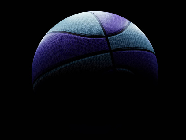 Zelený a purpurový basketbalový plakát nebo zpětný odkaz - Fotografie, Obrázek