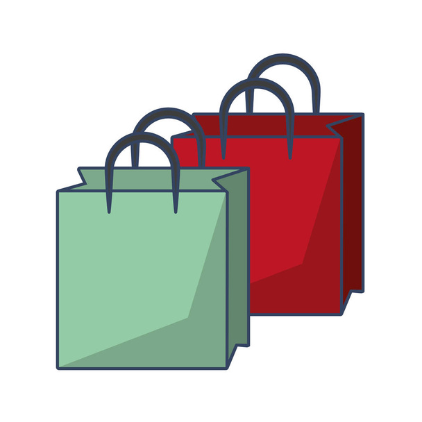bolsas de compras de dibujos animados
 - Vector, Imagen