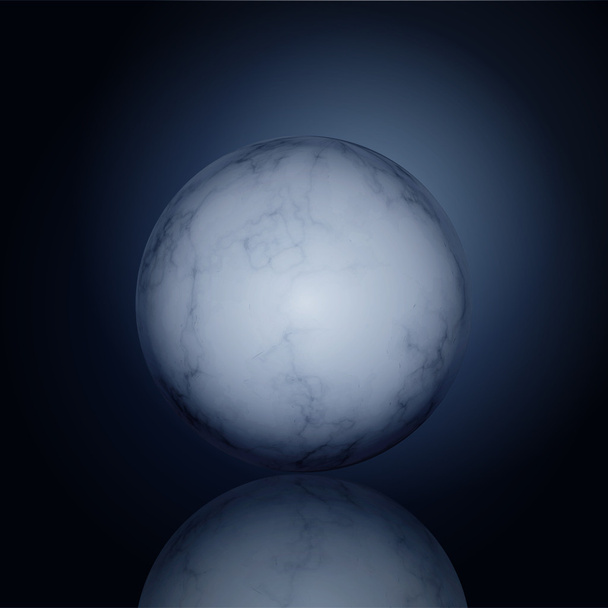 Boule de marbre vectoriel brillant
 - Vecteur, image