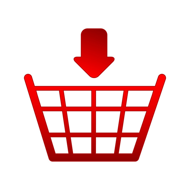 Icona per un negozio online su sfondo bianco
 - Vettoriali, immagini