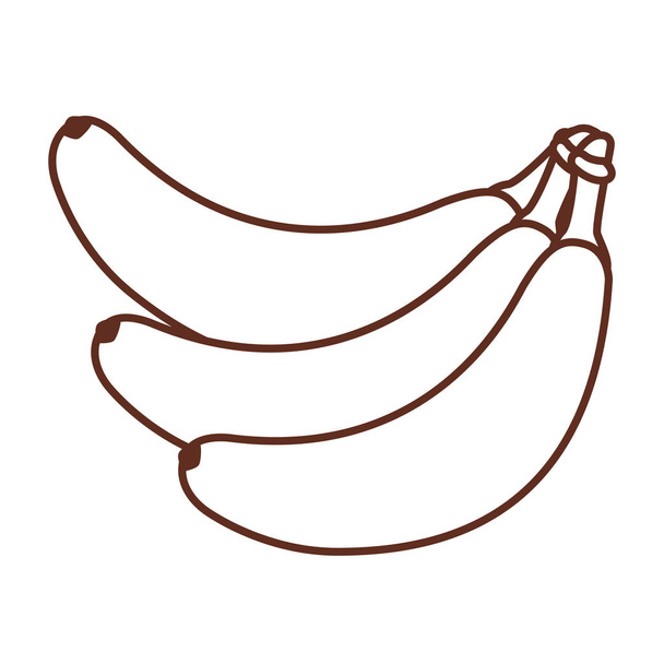 Banany słodkie owoce - Wektor, obraz