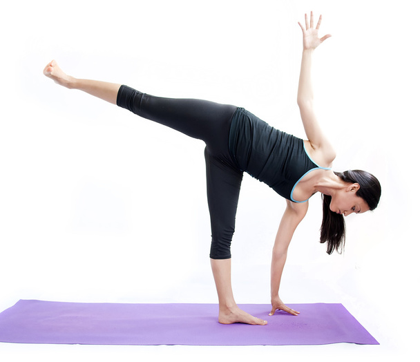 beautiful girl practising yoga - Foto, Imagem