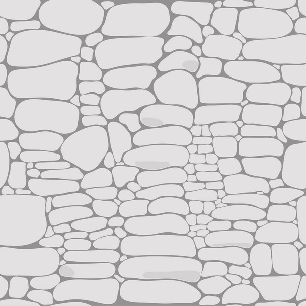 векторная бесшовная текстура серой каменной стены - Вектор,изображение