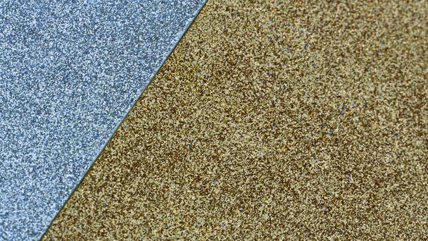 Silver and gold glitter abstract background - Photo, Image