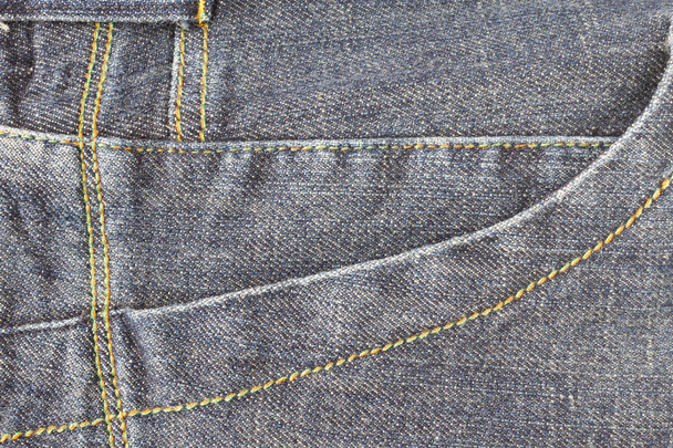 Boční tmavomodré džíny nebo denim Pocket Background - Fotografie, Obrázek