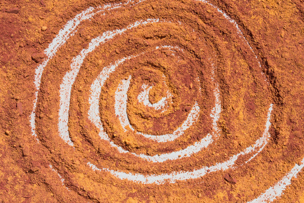 помаранчевий фон порошкового пігменту
  - Фото, зображення