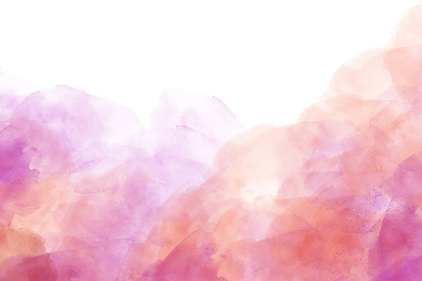 Salpicadura de acuarela rosa suave. gradiente texturizado abstracto sobre fondo blanco
. - Foto, Imagen