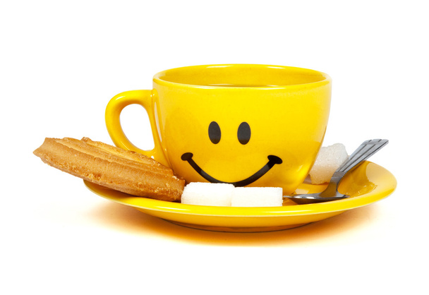 Счастливая чашка чая
 - Фото, изображение
