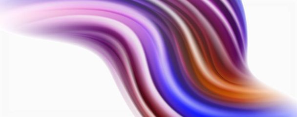 Lesklé barevné kapalné vlny abstraktní pozadí, moderní technolinie - Vektor, obrázek