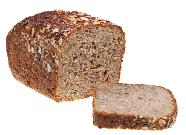 pan de grano y cortada en rodajas corazonada
 - Foto, Imagen