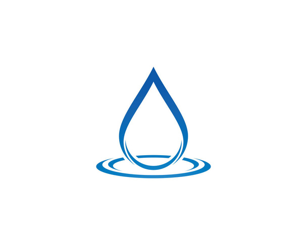 Water druppel logo template vector icoon illustratie - Vector, afbeelding