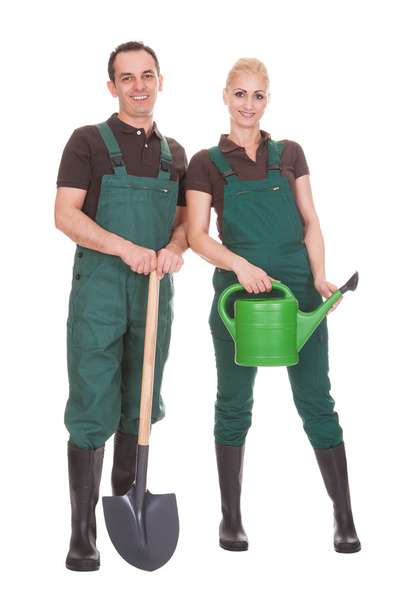 Couple Of Garden Worker - Фото, изображение