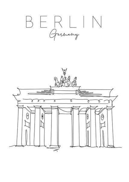 Juliste Brandenburgin portti
 - Vektori, kuva