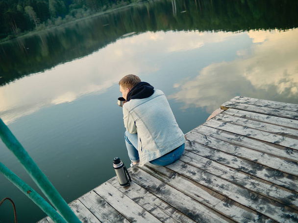 Rest on the lake. - Zdjęcie, obraz