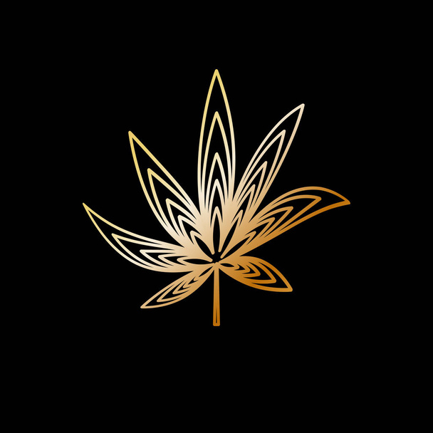 marihuana blad ontwerp - Vector, afbeelding