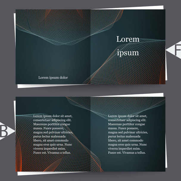 Abstrato cores da moda fundo com elementos gradiente borrão. Modelo de brochura. Eps10 Ilustração vetorial
 - Vetor, Imagem